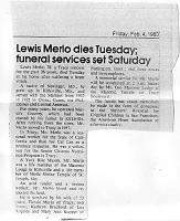 Louis Merlo Obituary